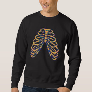 Moletom Skeleton Heart Rib Cage X Ray Kids Hallowee