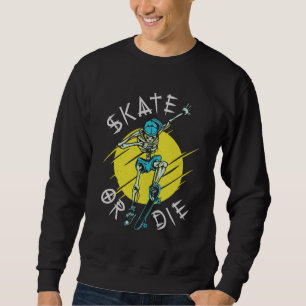 Moletom Skeleton Skateboarder skate ou die