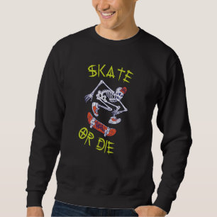 Moletom Skeleton Skateboarder skate ou die