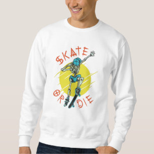 Moletom Skeleton Skateboarder skate ou die