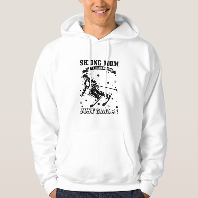 Moletom Ski Mother's Day | Skiing Skier Mom Mother Gifts (Frente)