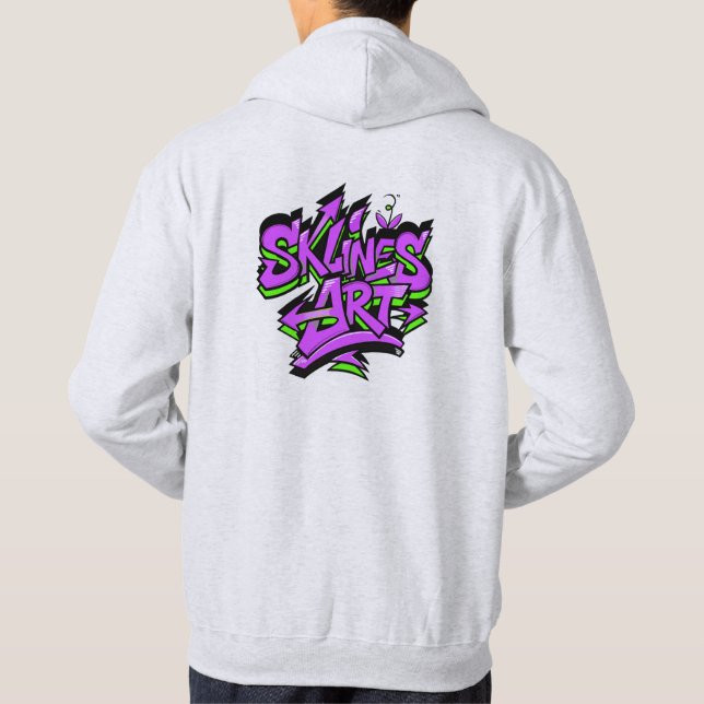 Moletom SklinesArt – Logotipo de Grafite Ousado  (Verso)