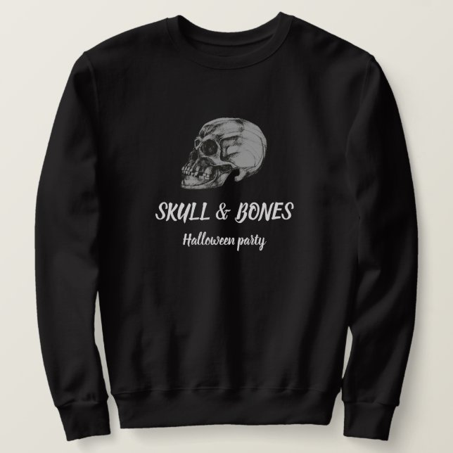Moletom Skull & Bones Halloween (Frente do Design)