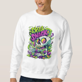 Moletom Skull Snack Neon Skeleton Art | Funny Horror Comic