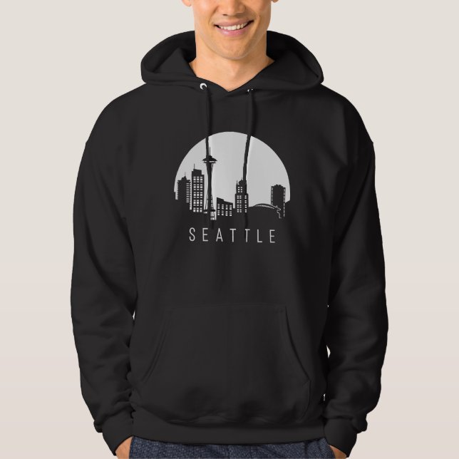 Moletom Skyline Cidade de Seattle (Frente)