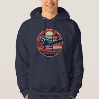Moletom Skyline Explorer: Vintage Aviation Hoodie
