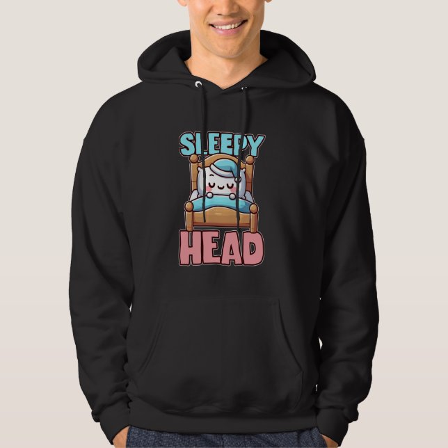 Moletom Sleepy Head Cute Bedtime Cartoon (Frente)