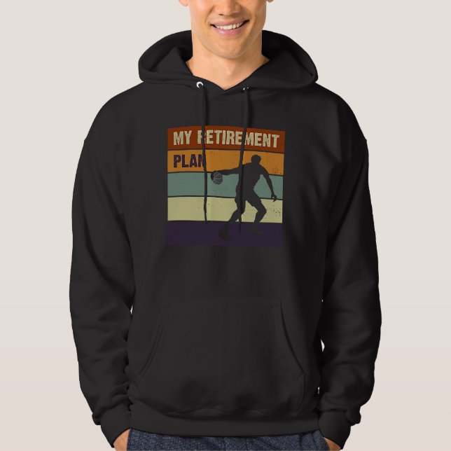 Moletom Slogan do Jogador de Basquete do Meu Plano de Refo (Frente)