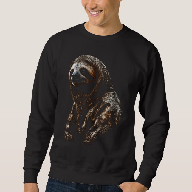 Moletom Sloth artwork  animal  animal sloth 9 (Frente)