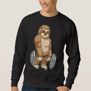 Moletom Sloth Bodybuilder Dumbbell Sports