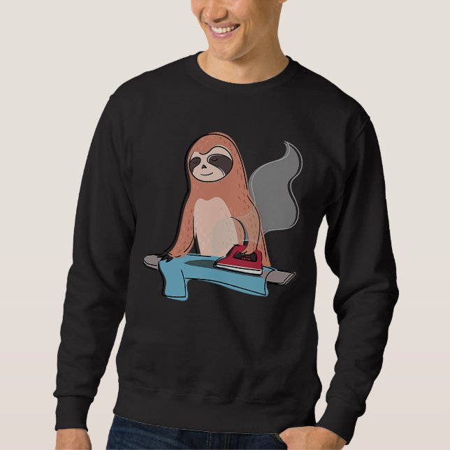 Moletom Sloth Ironing Doméstico Preguiçoso Sloth (Frente)