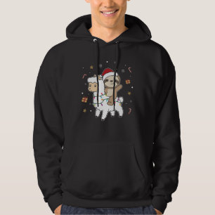 Moletom Sloth Lama Natal Snow Animais De Inverno