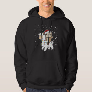 Moletom Sloth Lama Natal Snow Animais De Inverno