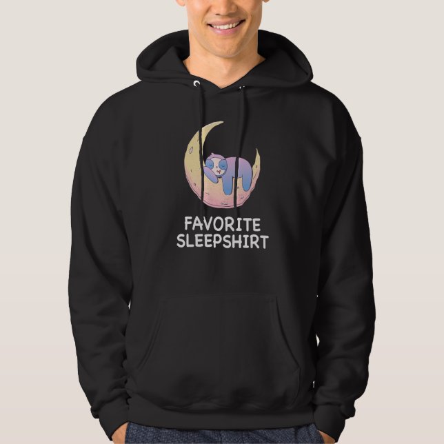 Moletom Sloth Sloths Nap Dormindo Pajama Moon Nightning (Frente)