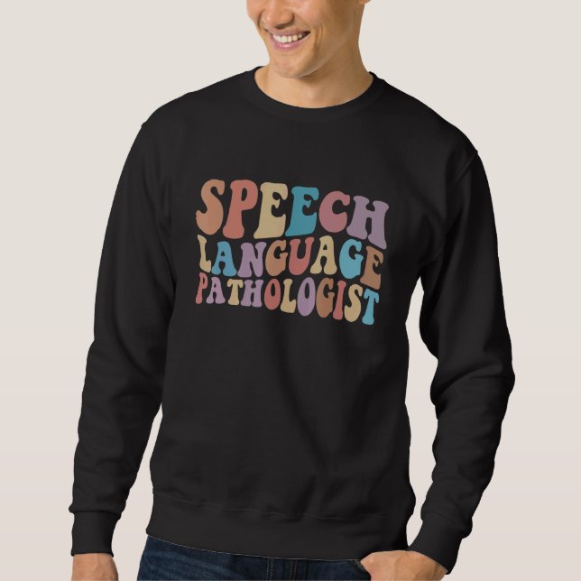 Moletom SLP Speech Language Pathologist Speech Therapy Pat (Frente)