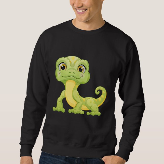Moletom Small Green Lizard Iguana Reptiles (Frente)