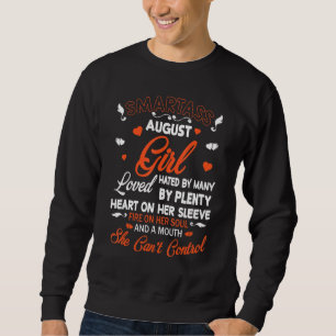Moletom Smartass August Girl odiava muito amor