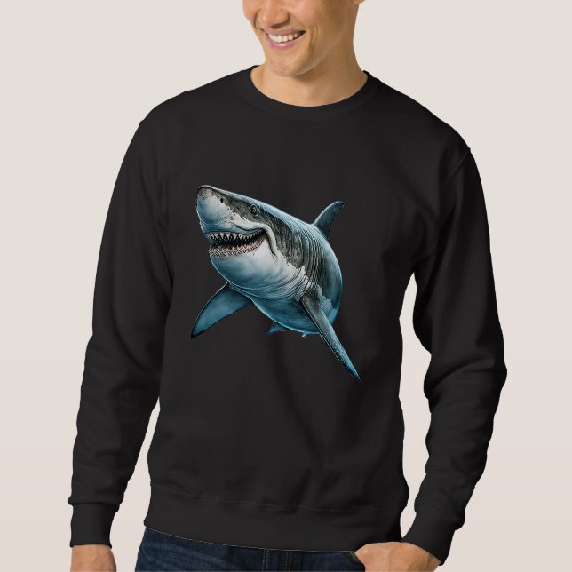 Moletom Smiling Shark  Graphic (Frente)