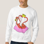 Moletom Snake as King with Crown<br><div class="desc">This design is the perfect gift for a birthday,  Christmas and other celebrations. It is suitable for women,  men and kids.</div>