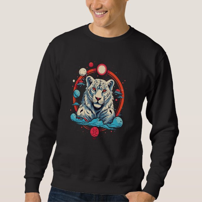 Moletom Snow Leopard Wild Animal Snow Leopard Men Women Ki (Frente)