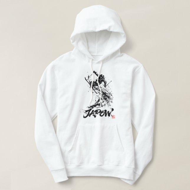 Moletom Snowboard Brush Art - Skier jump (Frente do Design)
