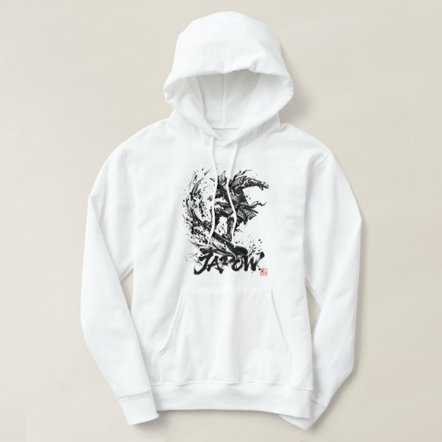Moletom Snowboard Brush Art - Snowboarder Samurai (Frente do Design)