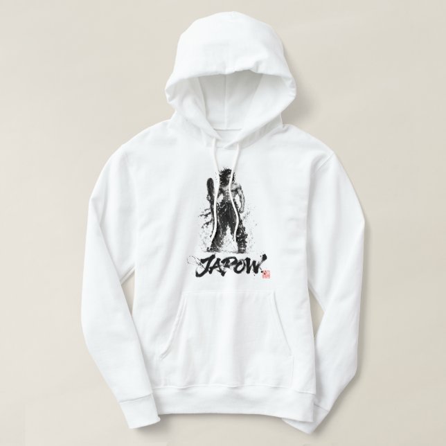 Moletom Snowboard Brush Art - Standing Samurai Musashi (Frente do Design)