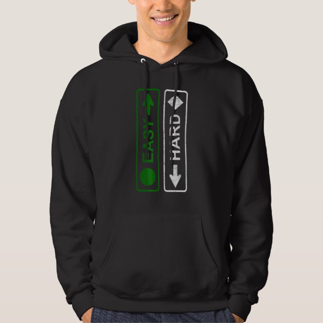 Moletom Snowboard Skiing Eu sou fácil e sou inspirado em D (Frente)