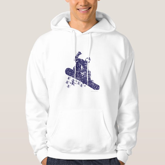 Moletom Snowboarder Capturando Grandes Derivas de Neve (Frente)