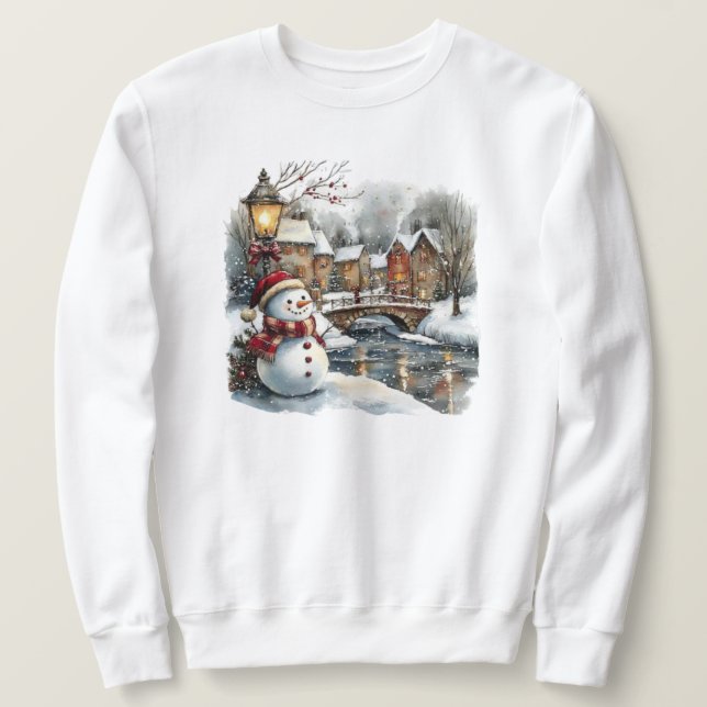 Moletom Snowman Christmas Sweet (Frente do Design)