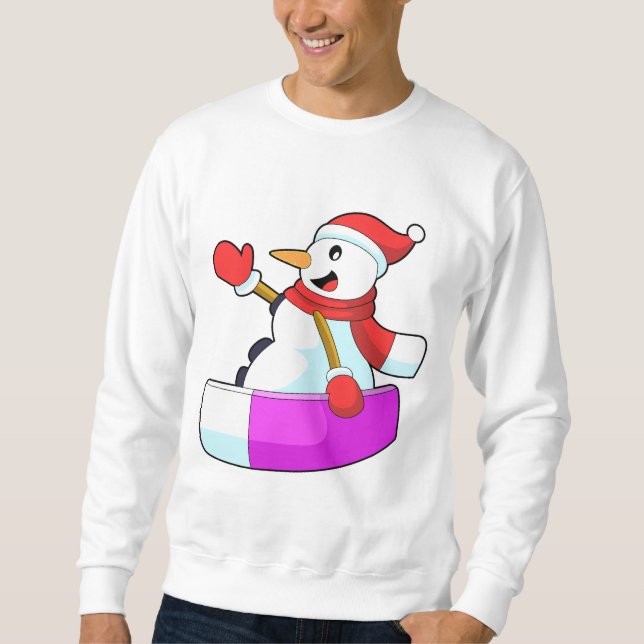 Moletom Snowman como Snowboarder com Sonowboard.PNG (Frente)