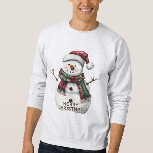 Moletom Snowman de Natal (Frente)