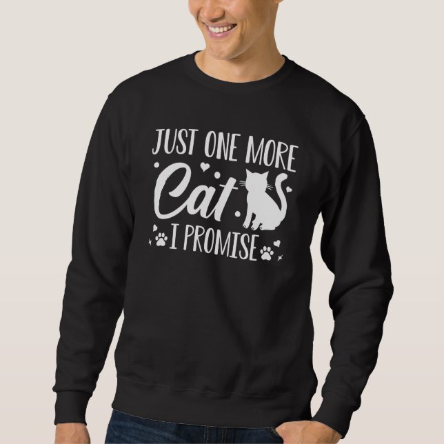 Moletom Só Mais Um Gato Que Prometo (Frente)