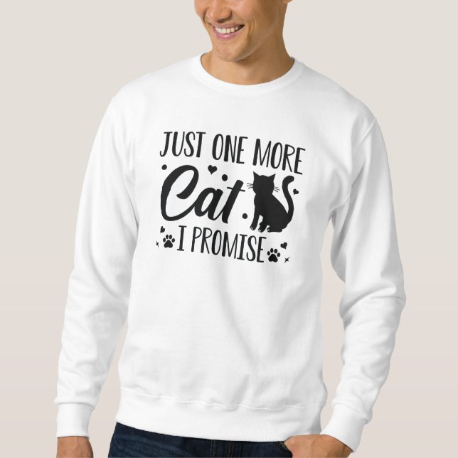 Moletom Só Mais Um Gato Que Prometo (Frente)