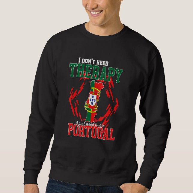 Moletom Só Preciso Ir Para Portugal (Frente)