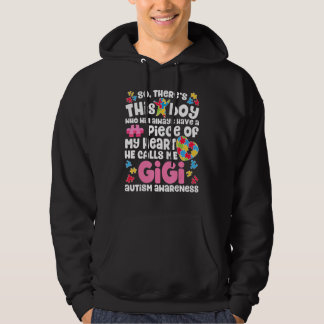Moletom So There's This Boy Who Calls Me Gigi Autism Aware
