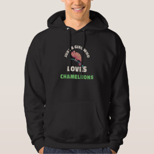 Moletom Só Uma Menina Que Ama Camaleões Engraçada Chameleo