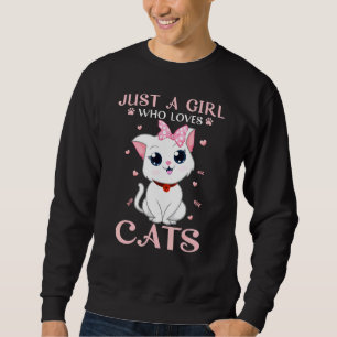 Moletom Só Uma Menina Que Ama Gatos Bonitos