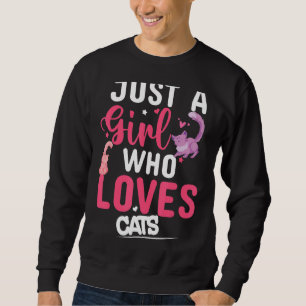 Moletom Só Uma Menina Que Ama Gatos Bonitos