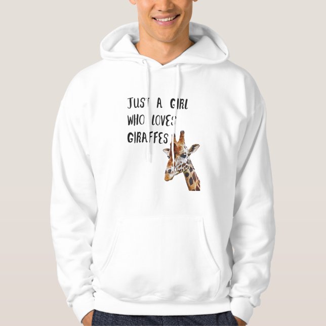 Moletom Só Uma Menina Que Ama Girafas Bestiçadas (Frente)