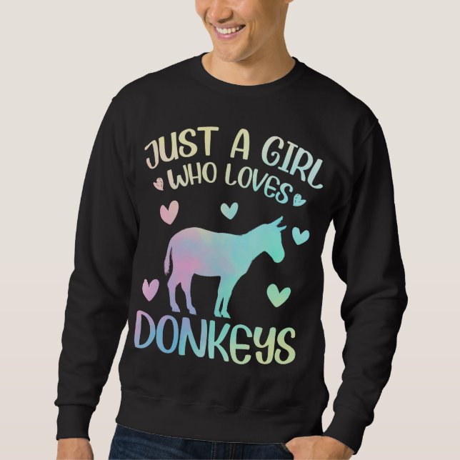 Moletom Só Uma Menina Que Ama Os Donkeys (Frente)