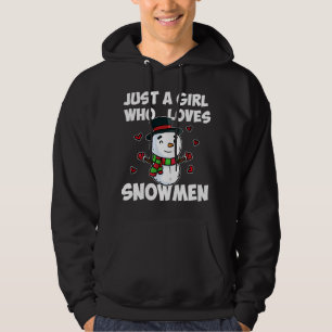 Moletom Só Uma Menina Que Ama Snowman Cute Frozen Snowman