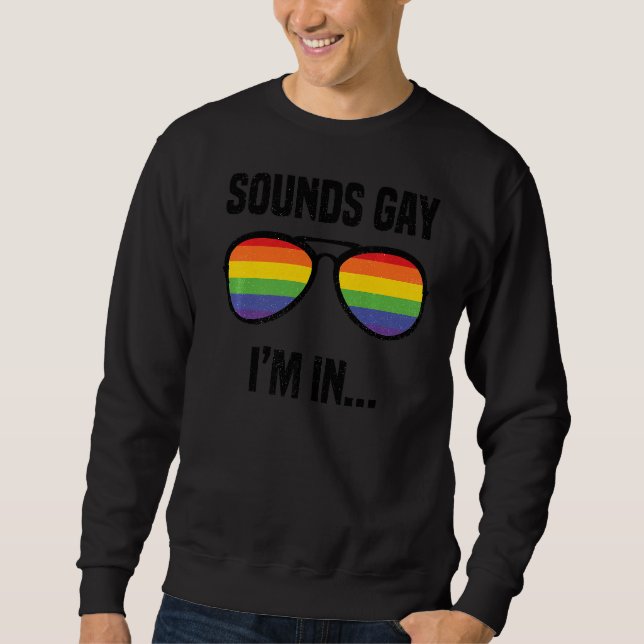 Moletom Soa Gay, estou no Arco-Íris, orgulhosamente... (Frente)