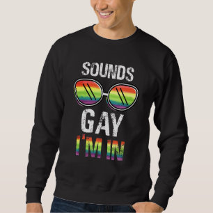 Moletom Soa Gay, estou no Rainbow Pride Lgbt Gay lésbica A
