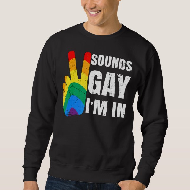 Moletom Soa Gay, estou no Sinal de Paz (Frente)