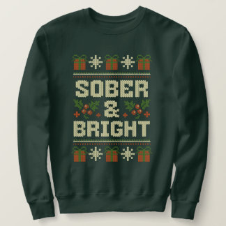 Moletom Sober e Bright Sobriety Ugly Christmas