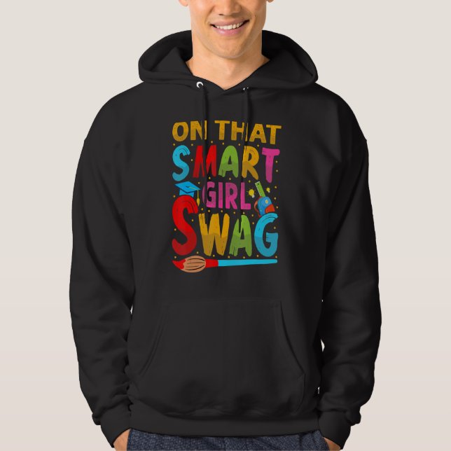 Moletom Sobre Esse Swag Para Garotas Inteligentes - Engraç (Frente)