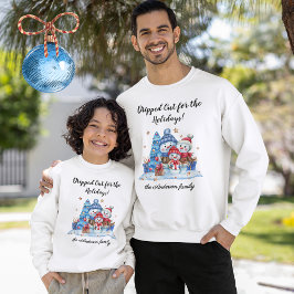 Moletom Sobrenome da Família, Boneco de Neve Fofo Família 