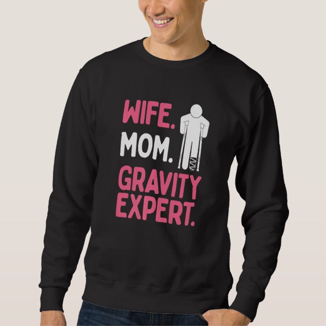 Moletom Sobrevivente de Perna Quebrada Esposa Mãe Especial (Frente)