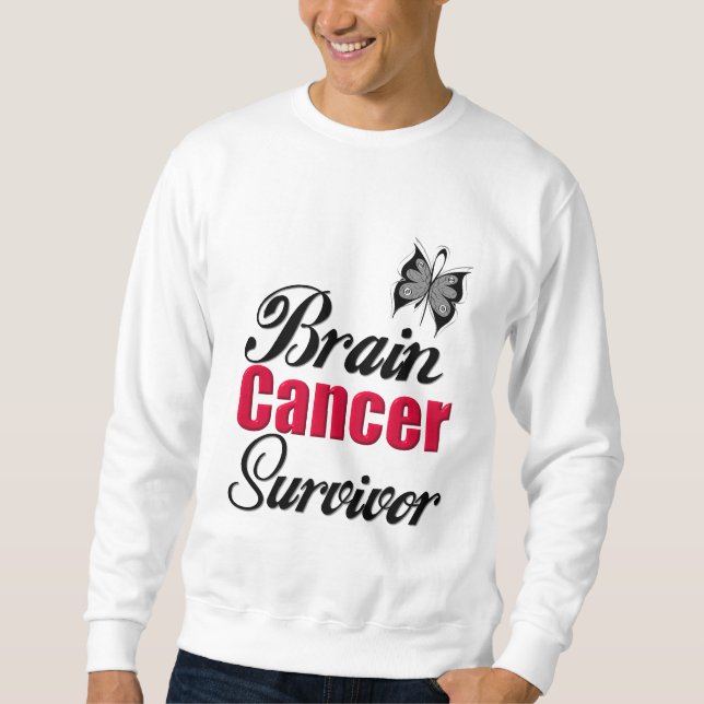Moletom Sobrevivente do cancro cerebral (Frente)